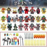 Ninjago Minifigures with Weapons Custom Sets Building Blocks Deluxe Collectible Toys