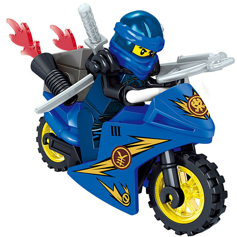 Ninjago Masters of Spinjitzu with Motorcycle Minifigure Custom Set