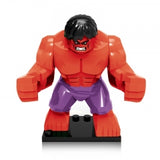 Red Marvel Super Heroes Angry Hulk minifigures set