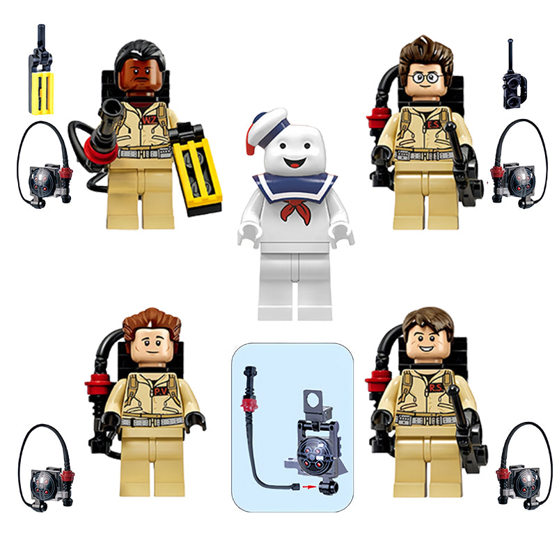 Ghostbusters Building Brick Minifigures Custom Set