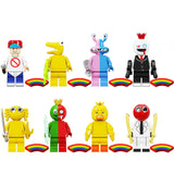 Rainbow Friends Little Blue Game Park Minifigures - 8-Piece Set