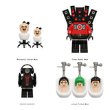 Skibidi Toilet Series 3 Minifigures - Custom Machinima Brick Toys Set