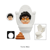 Skibidi Toilet Building Blocks 4-Pack Minifigures Toys Series 4