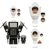 Skibidi Toilet Series 4 Minifigures - Custom Machinima Brick Toys Set