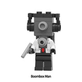Skibidi Toilet Building Blocks 6-Pack Minifigures Toys Series 8