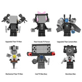 Skibidi Toilet Series 8 Minifigures - Custom Machinima Brick Toys Set
