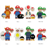 Super Mario Bros Brick Minifigures Custom Set