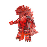 TRANSPARENT ORANGE GODZILLA-Godzilla Brick Minifigure Custom Set