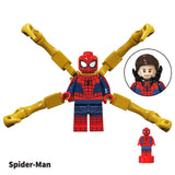 Super Heroes Minifigures Set - Spider-Man, Iron Man, Thor, Ultron - 8-Piece Building Block Collection