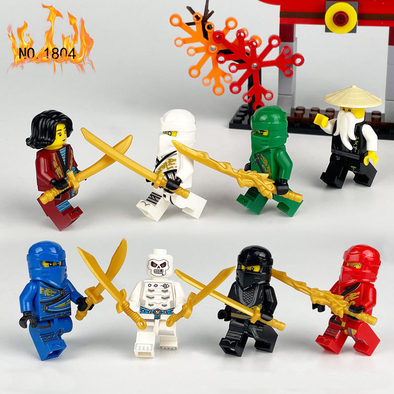 Old Man Snake Ninja King Minifigures Custom Set