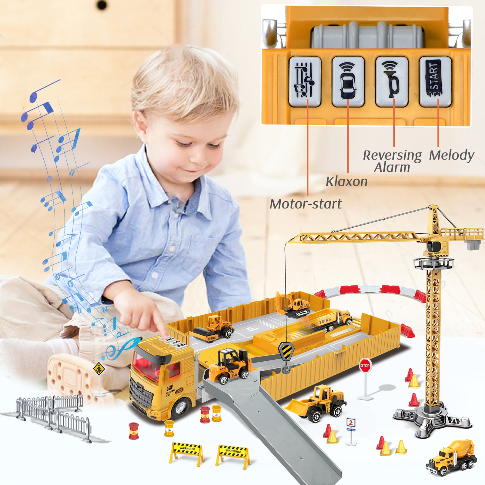 Construction Vehicles for Toddler Educational Toys
